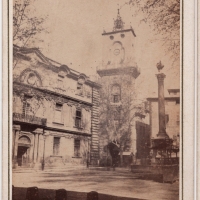 Gondran Coll MK cdv Architecture 1868 Coll MK Gondran Architecture 1868 Hotel de ville et Grande Horloge