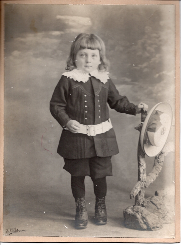 Charles Armange, enfant