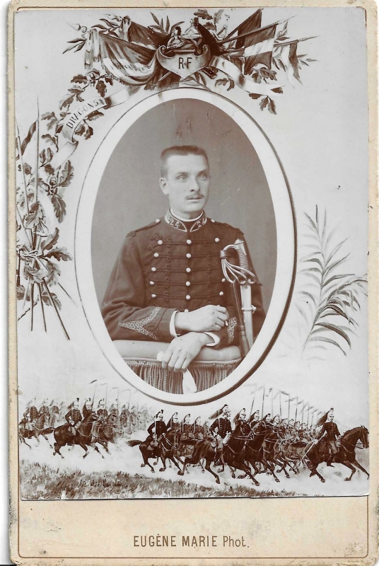 Portrait de Mathurin Thomas, du 24e régiment de dragons.