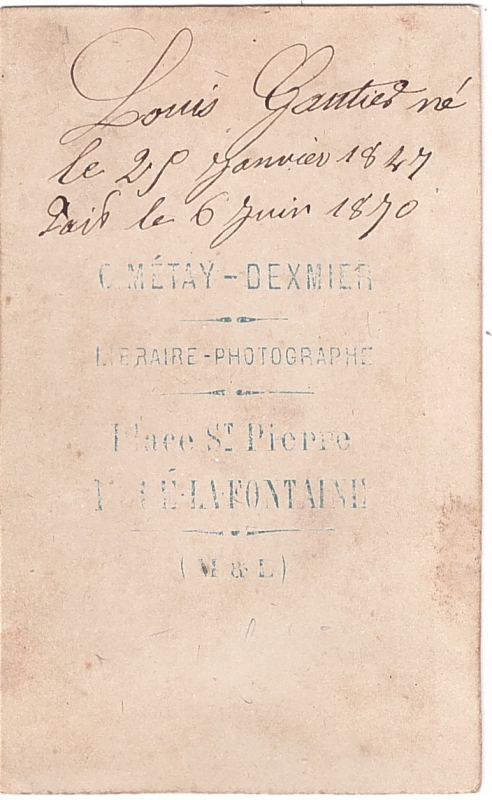 Louis Gautier à l'âge de 23 ans