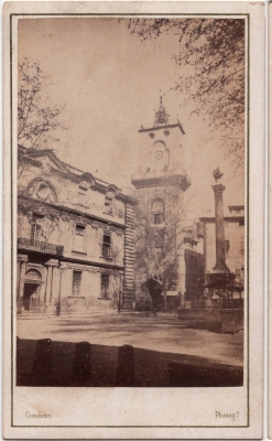 Gondran Coll MK cdv Architecture 1868 Coll MK Gondran Architecture 1868 Hotel de ville et Grande Horloge