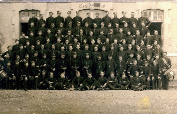 Un escadron du 137e regiment dinfanterie en 1908