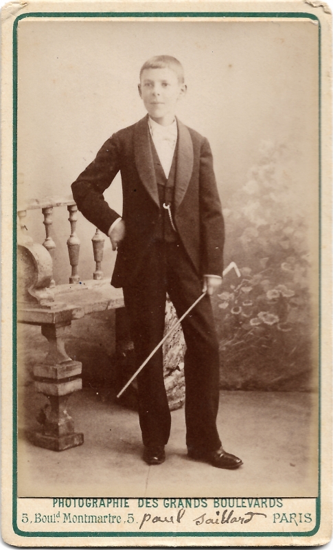Paul Saillard adolescent