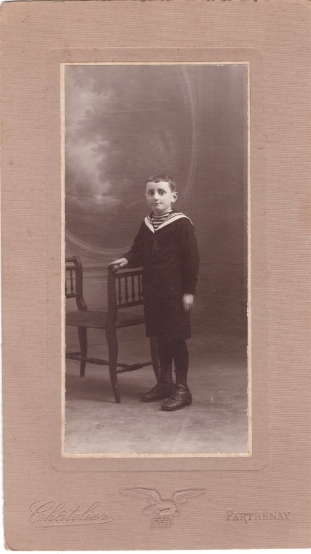 Joseph Baudouin, en tenue de marin