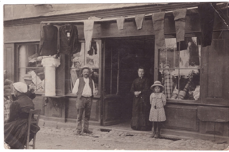 Métiers. Boutique d'un marchand de tissus