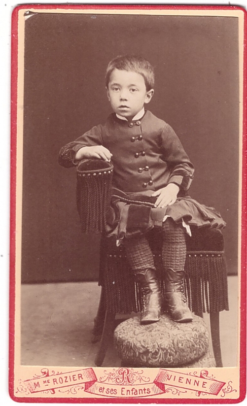 Marius Tissandier, enfant