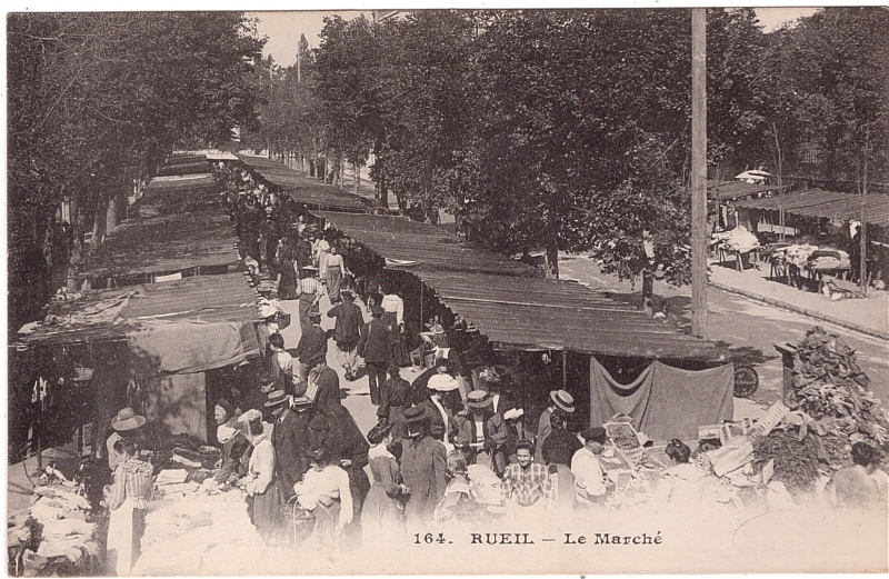 Marché de Rueil à la  Belle Epoque