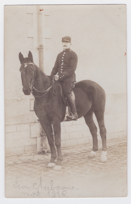 5e cuirssiers - Léon Cherbonnier sur son cheval