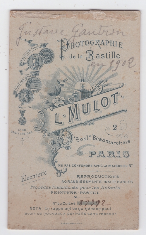  Gustave Gautron, Garde républicain à cheval en petite tenue