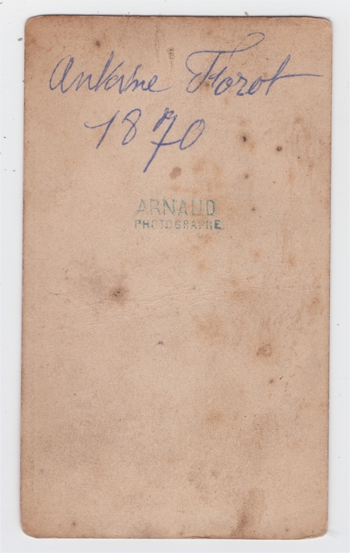 Antoine Forot, enfant